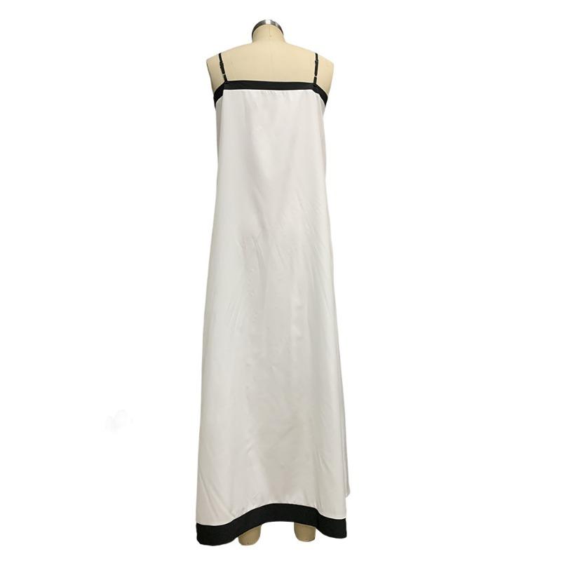 Rochie de damă de vară, la modă, blocuri de culoare, rochii de lungime mijlocie, stil resort