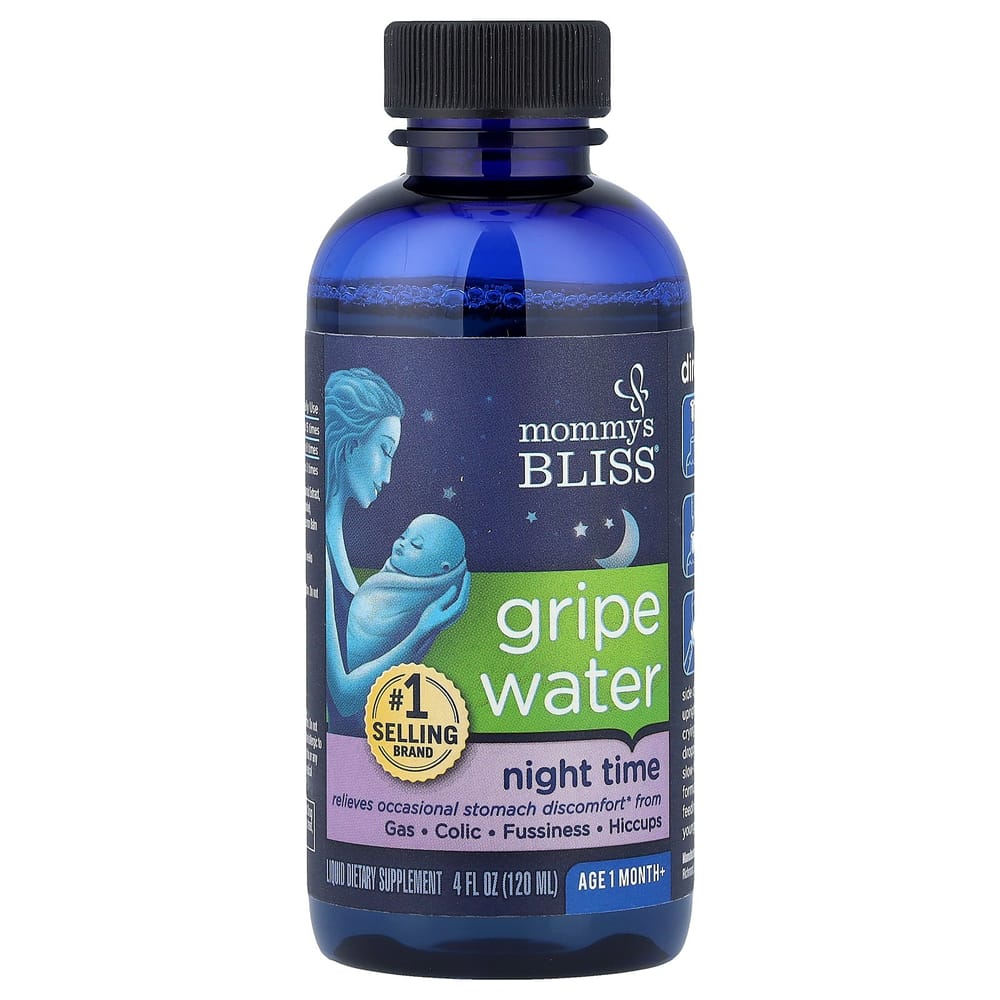 Mommy's Bliss Night Time Gripe Water, For Ages 1 Month+, 120ml