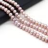 1String, Natural Freshwater Pearls, Rondelle Pearl Beads, 8–9 Mm, for DIY Necklace Bracelet, Jewelry Making, Birthday Party Crafts, 36cm