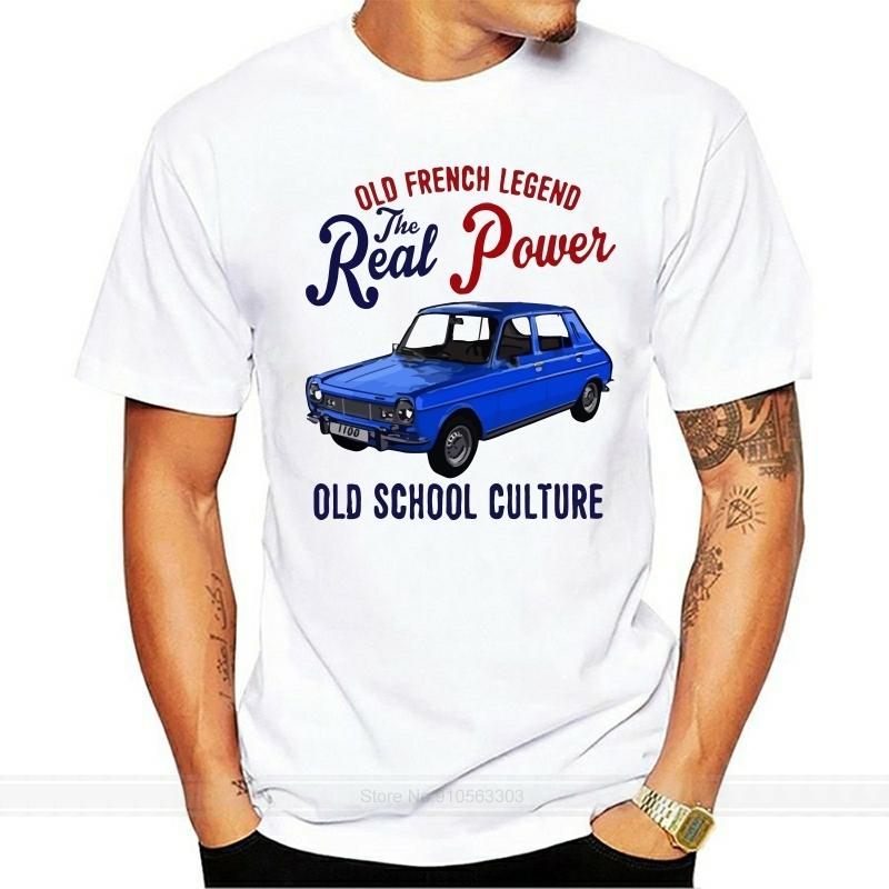Vintage French Car Simca 1100 New Cotton Tshirt Male Brand Teeshirt Unisex Summer Cotton T Shirt