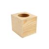 Round Cut Wooden Tissue Box 14 X 12.3 H 14 Cm
