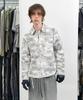 BLR Camo Zip-Up Overshirt Ivory