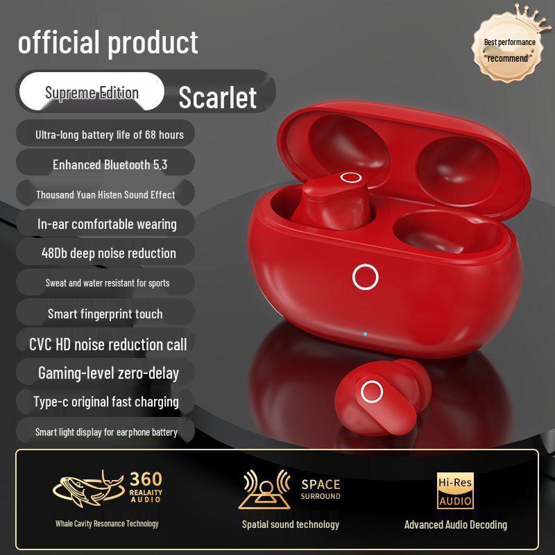 2025 StudioBuds Wireless Noise-Cancelling Mini In-Ear Sports Earphones