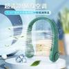 Neuer Sommer Tragbarer Mini Hängender Halsventilator Blattloser Nackenband Ventilator Digitales Display Leistung Luftkühler USB Wiederaufladbar Elektrische Ventilatoren