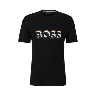 BOSS 30  Off Regular FiT SignaTure Color Logo T shirT Black  50506923001 