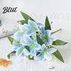 Simulation Flower 1Pc Artificial Lilies Realistic No Withering Non-fading Single Branch Multi-fork Artistic