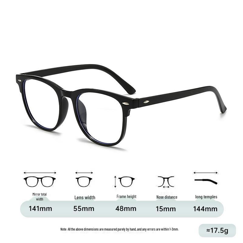 Trendy Unisex Korean-Style Myopia Glasses with High-End Anti-Blue Light Frames