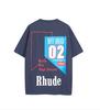 23SS cross-border European and American tide brand RHUDE micro-standard track letter printing short-sleeved t-shirt men's and women's high street 