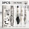 3PCS Quick Drying Neutral Pen 0.5mm Black Ink Writing Tool Office Signature Pen  Students