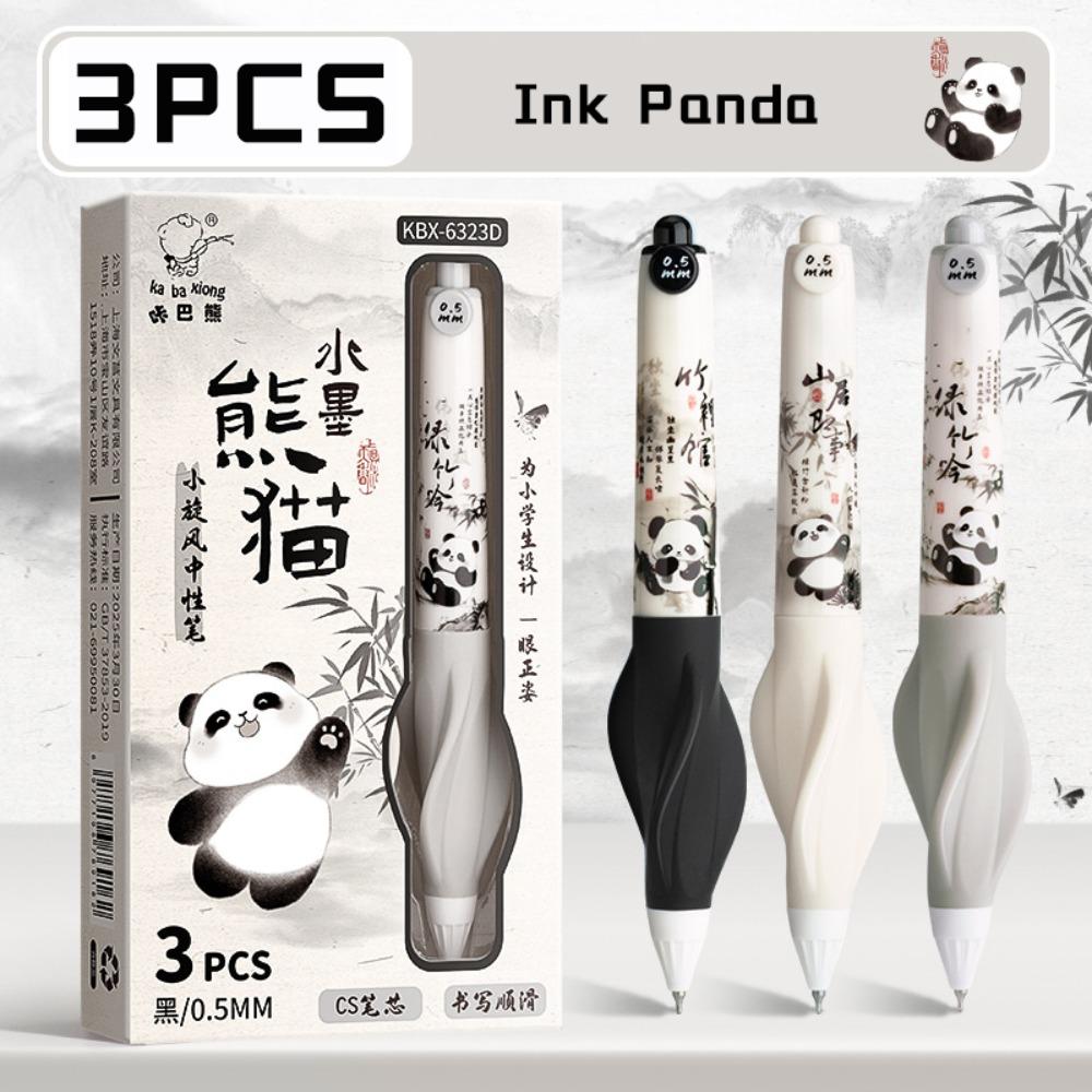 3PCS Quick Drying Neutral Pen 0.5mm Black Ink Writing Tool Office Signature Pen  Students