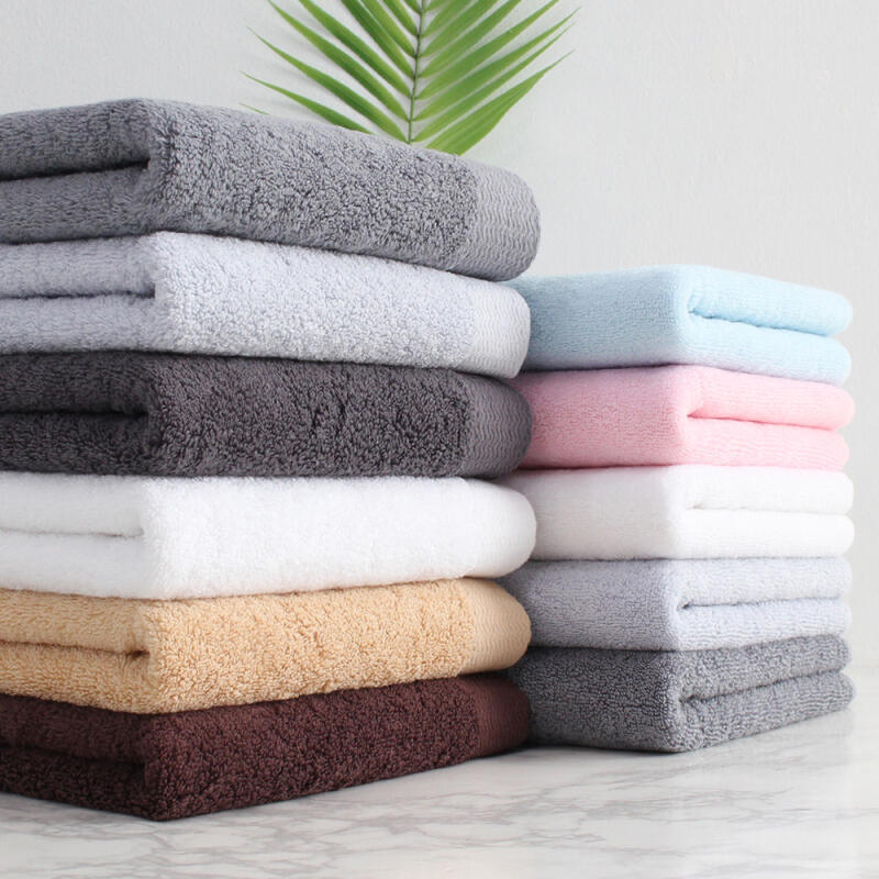 9 colors, 30 count, 170g, 10-piece hotel towel set, face towel Light yellow