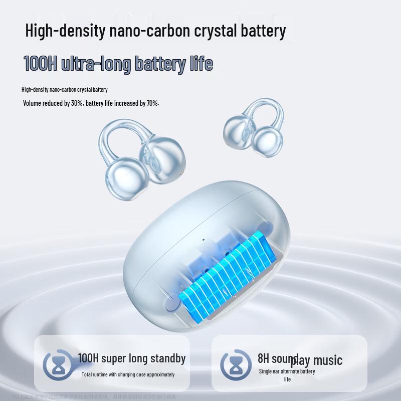 MICROKIA Bone Conduction Ear-Clip Bluetooth Sports Earphones