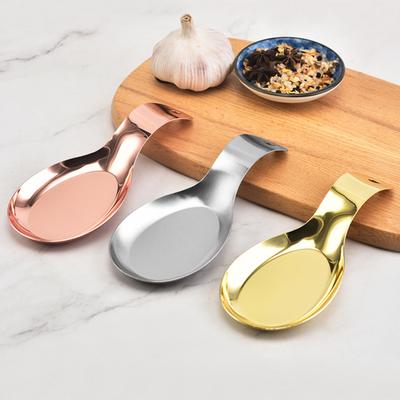Appoggio per Mestolo in Acciaio Inossidabile per Piano Cottura e Bancone Porta Mestolo Organizzatore Utensili da Cucina per Mestoli Pinze Spatole