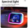 AI Smart Bluetooth 5.4 Speaker With RGB Color Lighting Smart Alarm Clock Voice Assistant Touch Screen LED Weather Clock Display