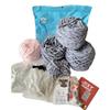 Crochet Amigurumi Kit Elephant Stuffed Animal Knitting Handmade Set Yarn Needlework Beginners Children Adults Crochet Amigurumi Needle Cotton With