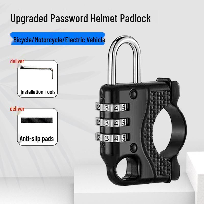Anti-Theft Electric Bike Helmet Lock - Pry-Proof Fixed Hook for Bicycles