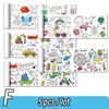Rollo de papel para colorear de 90 cm con diseño de animales para niños, ideal para rellenar con colores, grafiti, recortes de papel, pintura, material educativo escolar.