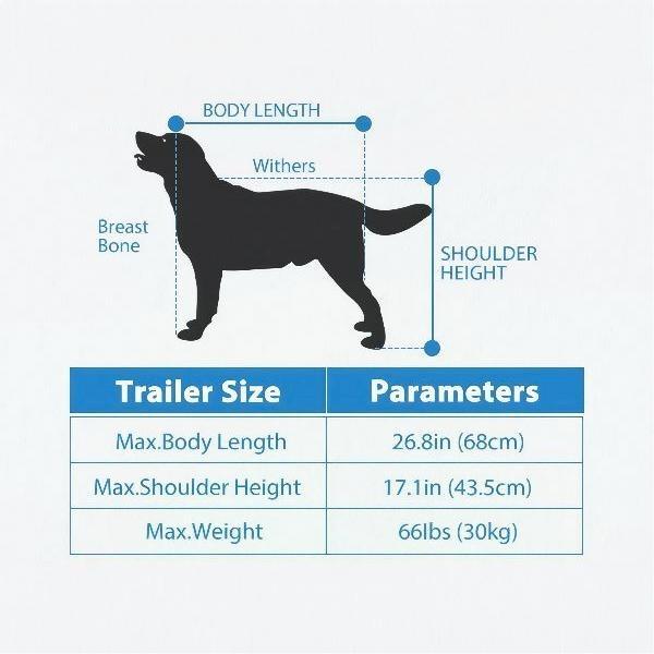 Sepnine Carrellino per Cani da Bicicletta 2 in 1, Ruota da 6", 66LBS, Pieghevole, Ruote a Rilascio Rapido, Gancio Universale per Cani Piccoli e Medi