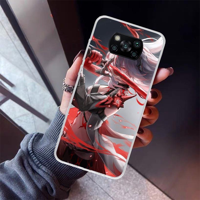 Honkai Star Rail Acheron Phone Case For Xiaomi Poco X5 X6 X7 Pro F7 Ultra M7 Redmi 15C 15 13C 13 12C 12 10 10C 10A 9 9C 9T 9A Co