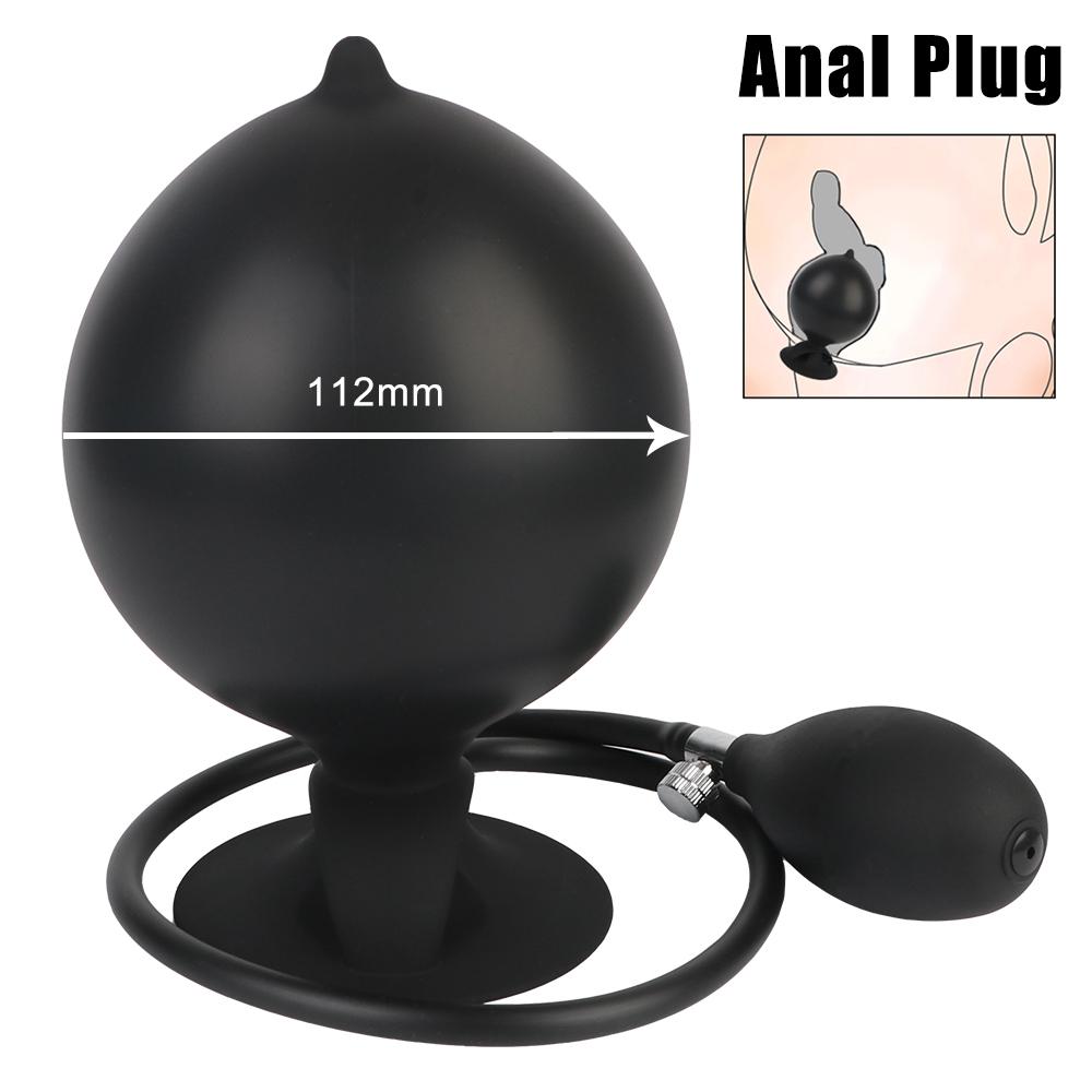 Analplug mit starkem Sog, aufblasbar, 41–112 mm, Analdilator, Prostatamassager, Sexspielzeug für Frauen und Männer, tragbar