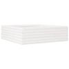 VidaXL Jardinière blanc 80x80x23 cm bois de pin massif, jardinière d'extérieur, bac à fleurs, boîte à plantes, jardinière de 847199