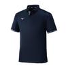 Table Tennis Wear Game Deep 2XL [Mizuno] Shirt, Sweat-wicking, Quick-drying, 82JAD105, Unisex, Navy,
