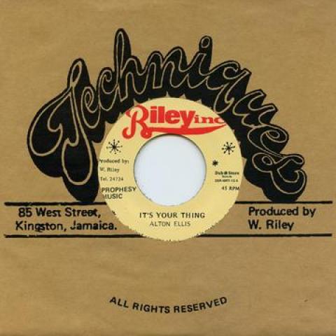 

7inch Record ALTON ELLIS / VIN GORDON - It s Your Thing / It s Your Thing I DSRWR713 Techniques/Dub 2015 Japan Reggae, Ska & Dub