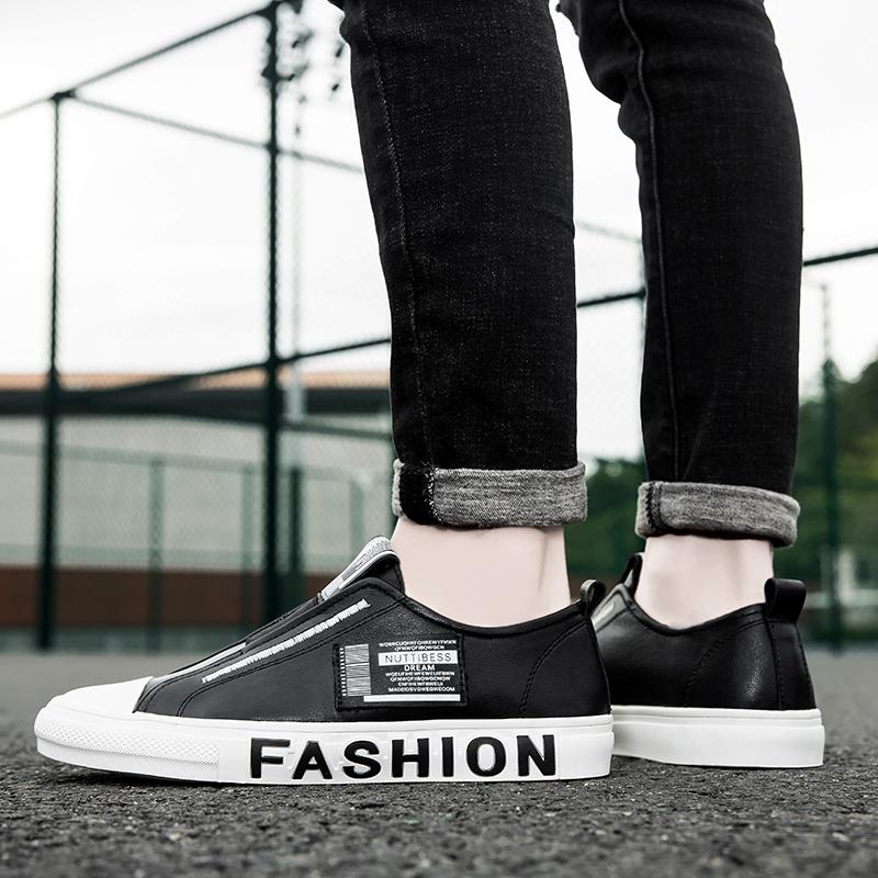 Quality Men'S Shoes Casual Sneakers Men Genuine Leather Loafers Spring Autumn Men'S Slip On Shoes Fashion Male Walking Footwear