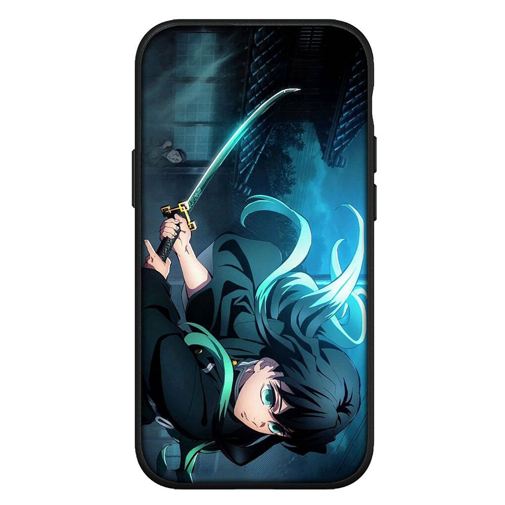 Für Samsung Galaxy S25 S24 S23 S22 Ultra FE Plus A17 A37 A57 A56 A55 A06 A16 A15 A36 A26 A35 A05 A25 A54 A34 Hülle Tanjiro Muichiro Tokito Dämonenjäger