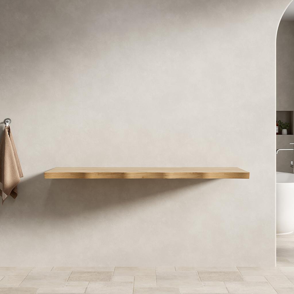 120cm Solid Wood Board, Can Be Used Alone or Together with Storage Cabinets, Does Not Include Hardware Accessories, Natural Wood Grain Color