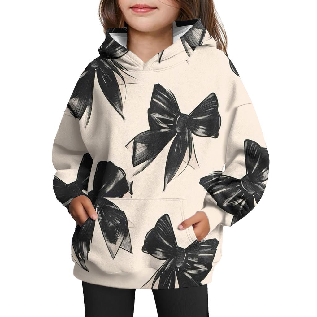 Girls' Hooded Tie-Dye Sweatshirt - Pullover Print Top