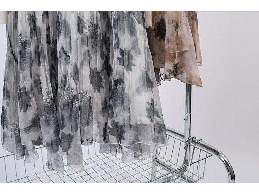 Fei Yuan Irregular Hem Midi Skirt - Women's Early Spring Fashion