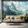 Nature Landscape Photo Mural Blue Sky Mountain Wallpaper 3d Creative Backdrop Wall Mural Decor