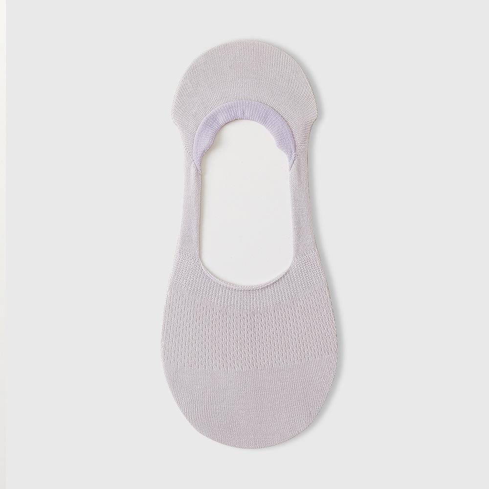 

Женские весенне-летние тонкие хлопковые нескользящие носки-невидимки с мелким вырезом 1 pair светло-фиолетовый