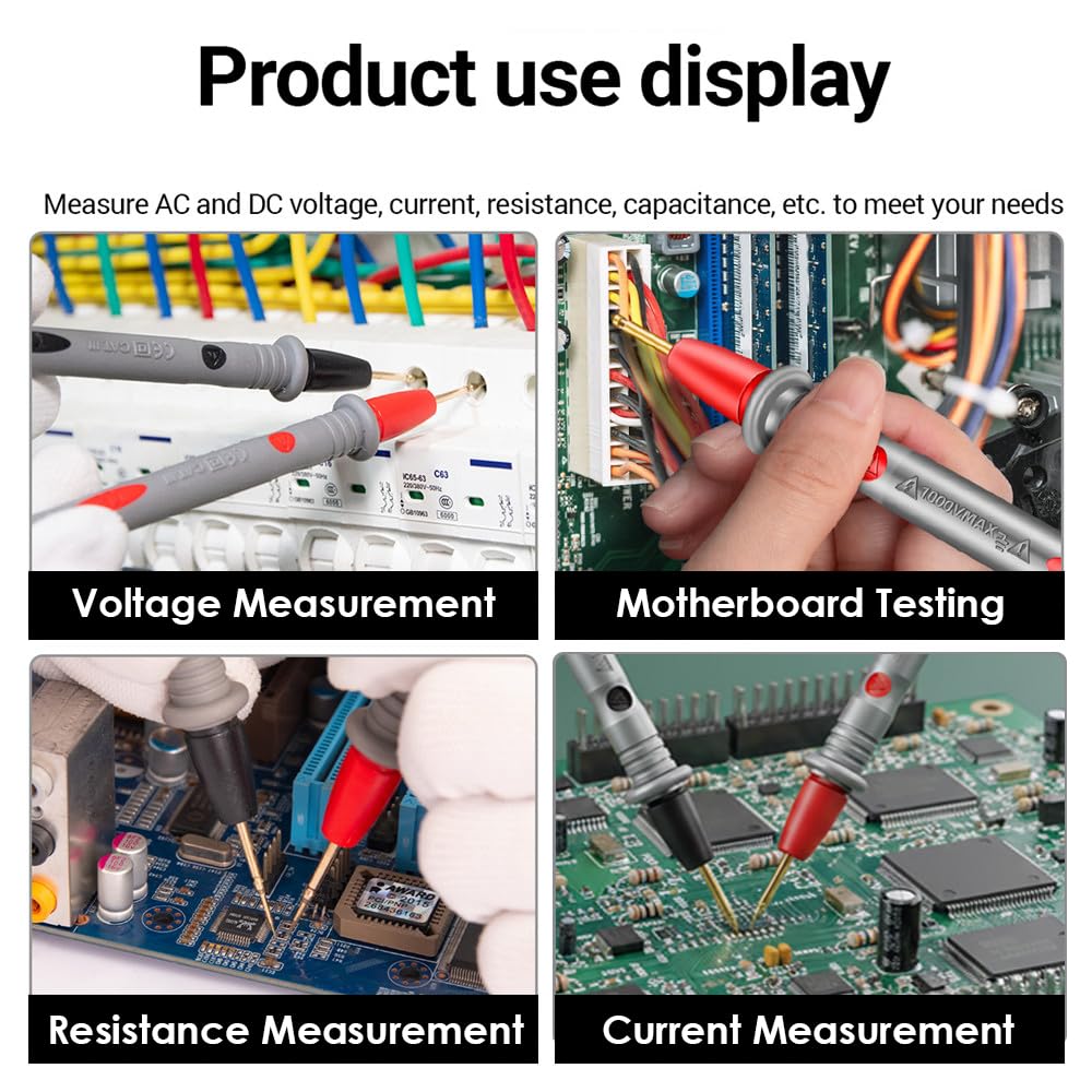 Themisto TH-M21 20A 1000V Copper Multimeter Test Leads | Length 110cm