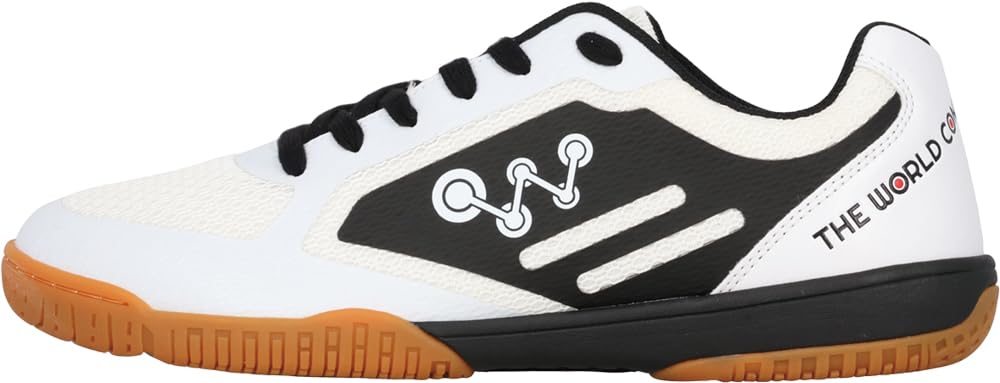 The World Connect TWC SGL Cool Table Tennis Shoes, Black, Size 24.0