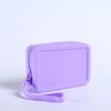 Waterproof Silicone Makeup Storage Bag Vintage Smooth Zipper Portable Pouch for Cosmetics Earphone Keys Travel