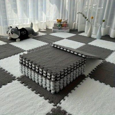20/24 szt. Puzzle Dywaniki z Pianki EVA - Miękki Plusz Odpowiednie do Pokoju Dziecięcego, Pokoju Zabaw, Sypialni - Antypoślizgowe Maszynowe