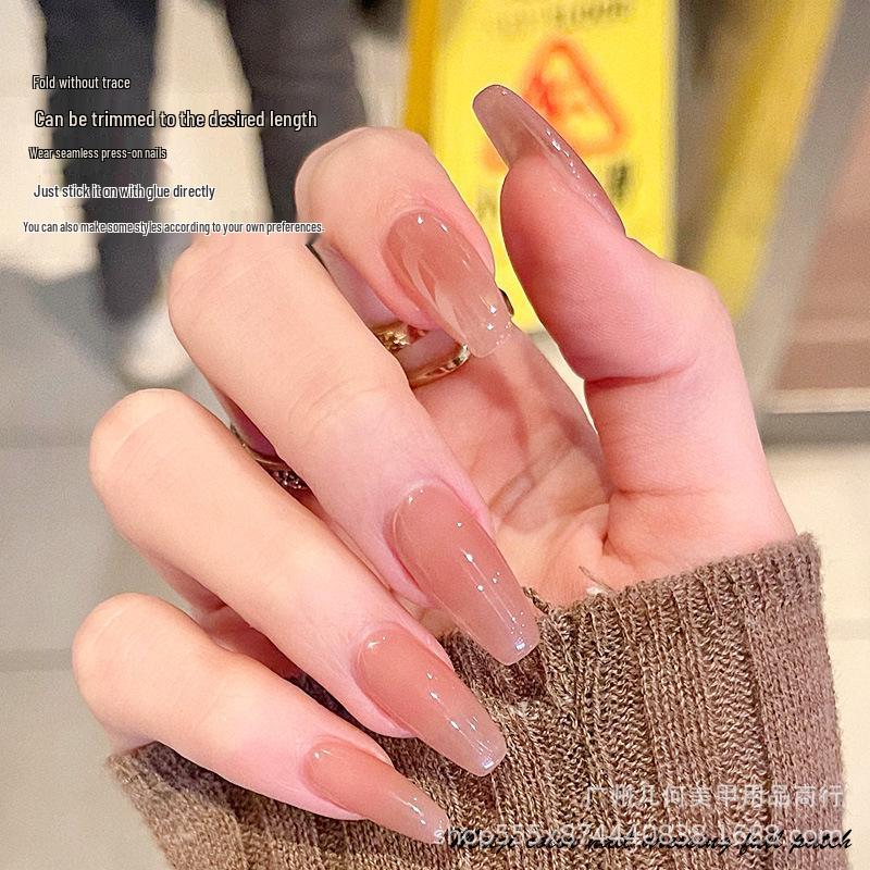 

Ultra-Thin Wearable Transparent Removable Nail Tips - Full/Half Cover Stickers