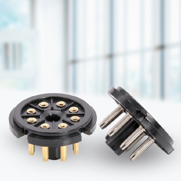 Multipurpose 8Pin Bakelite Tube Base Secure Easy Installation for Sound Equipment Projects