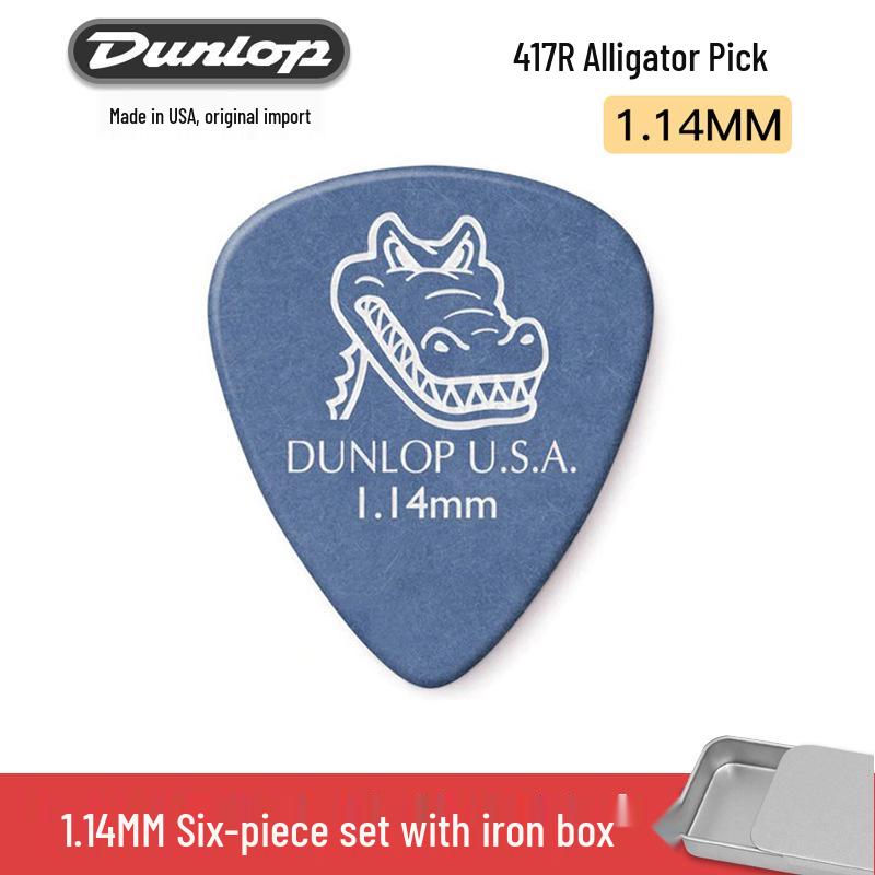 Dunlop 417 Alligator Electric Guitar Pick with Frosted, Non-Slip Texture for Fast Playing