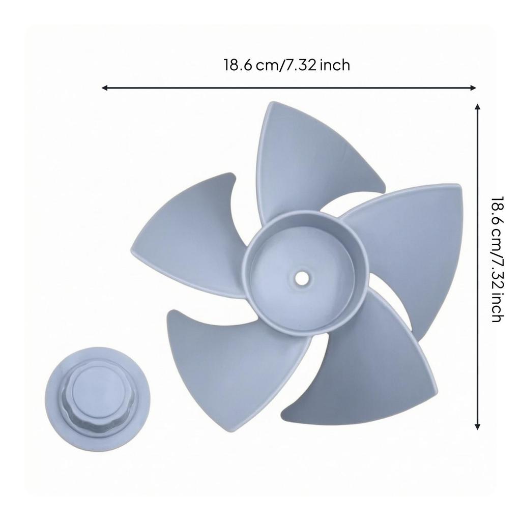 Replacement Fan Blade with Nut Easy to Install Assembly for DIYers