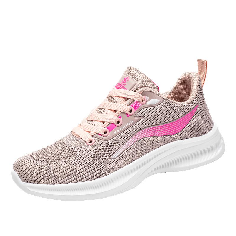 

Men s and women s same trendy shoes spring and summer new fly-woven mesh casual shoes breathable, light and comfortable sports shoes couple shoes 36