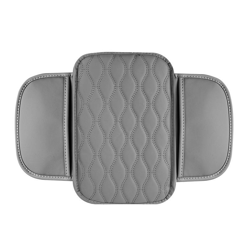 Car Armrest Box Height Pad Universal Leather Armrest Cushion Memory Foam Support Armrest Storage with Pocket Central Universal