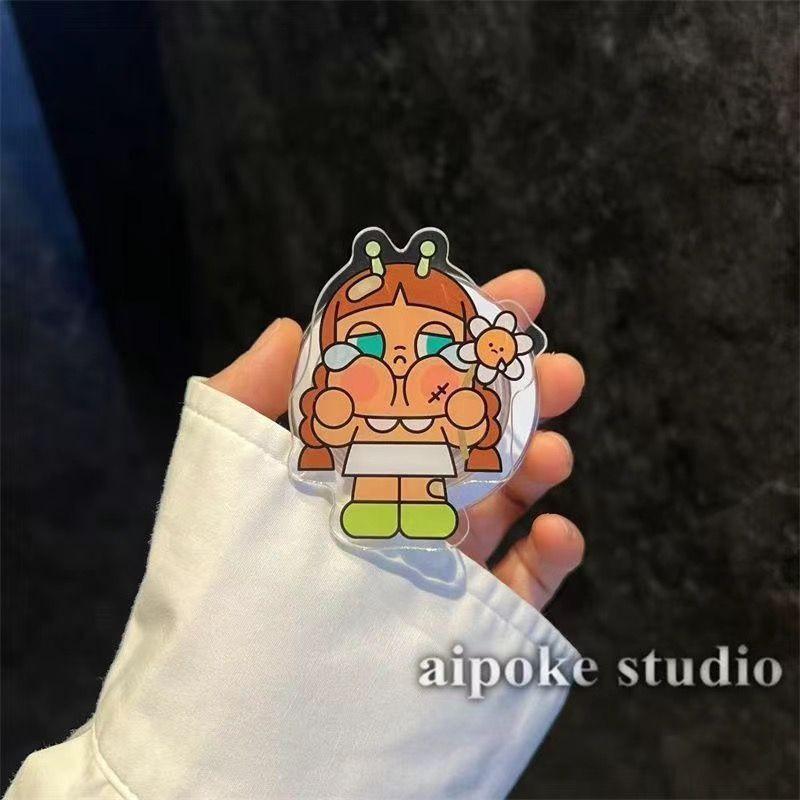 

Cute Injured Crying Baby Magnetic Bracket Detachable Telescopic Airbag Desktop Lazy Support Mobile Phone