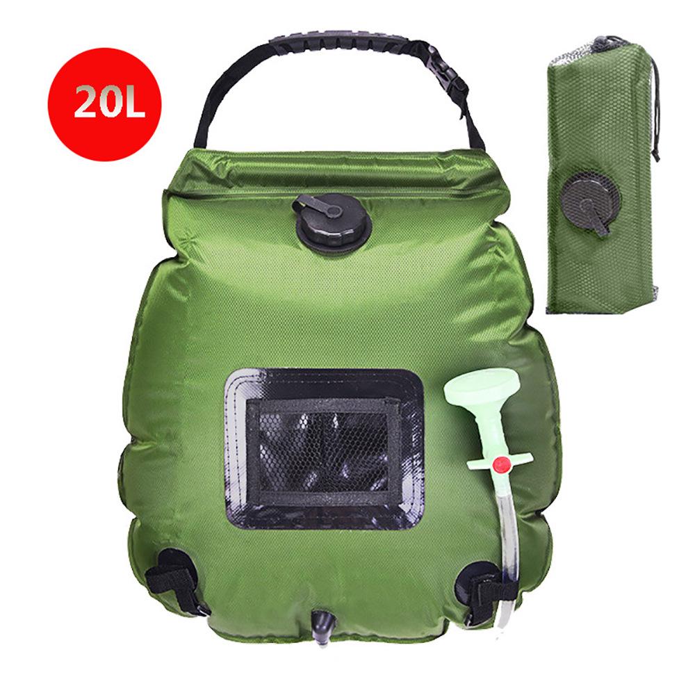 Portable Solar Heated Shower Bag for Outdoor Camping