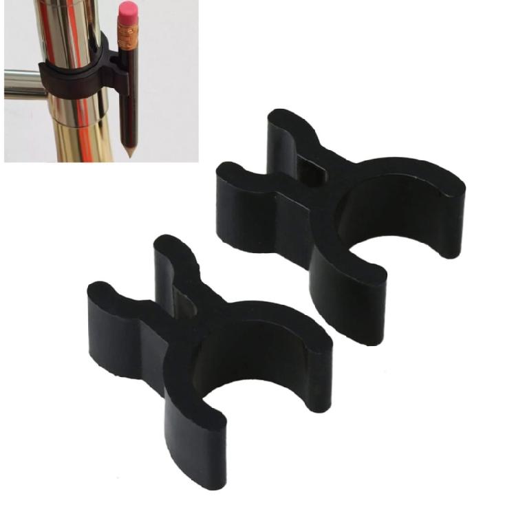 3Pieces Ergonomic Pencil Clip Plastic Texture Suitable for Brass Instruments Trumpet Trombone Baritone Practice Tool