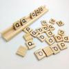 TOYANDONA Wooden Domino Trays, Set of 4 Mexican Train Domino Trays Racks Wooden Domino Tile Holders for Classic Board Games Dominoes Accessories