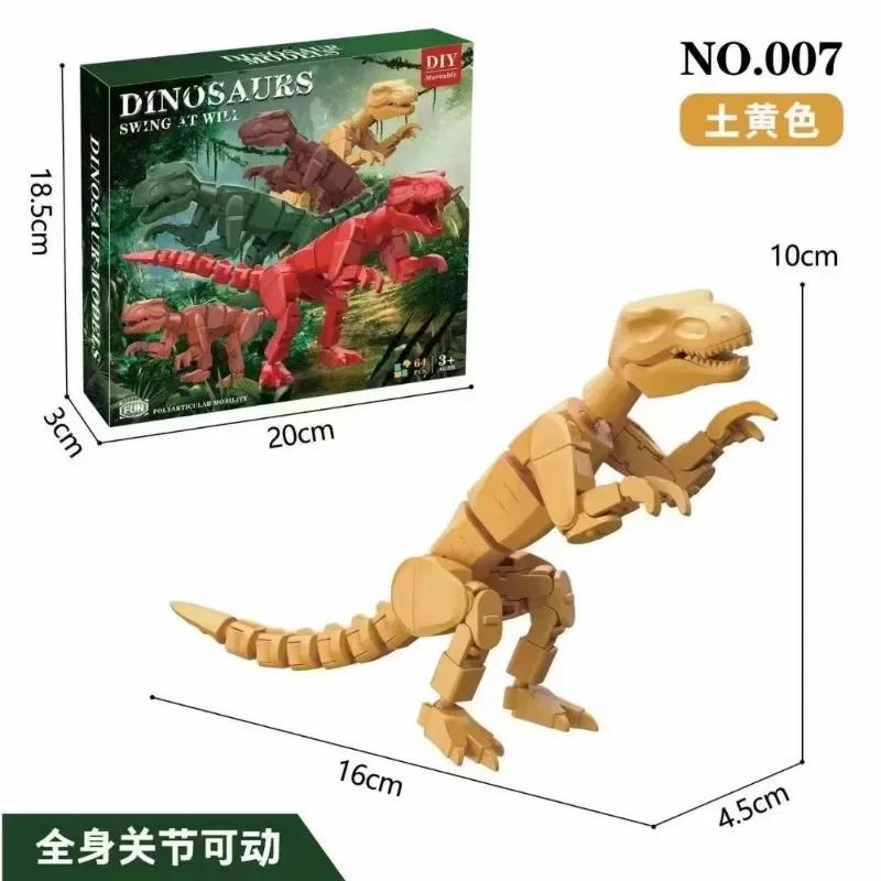 Šťastný plně kloubový pohyblivý dinosaurus 3D tištěná panenka kreativní ozdoby chlapecký model hračky balení