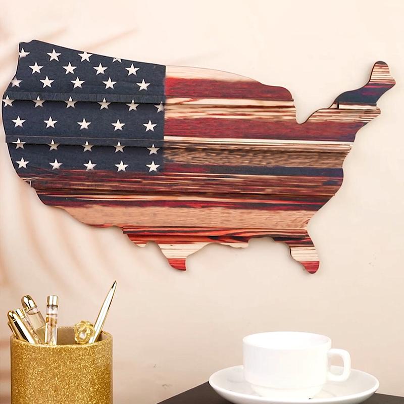 Wood America Us Flag Challenge Coin Display U.S. Military Coins Stand Holds Challenge Coin Display Wooden Army Collectible Coins